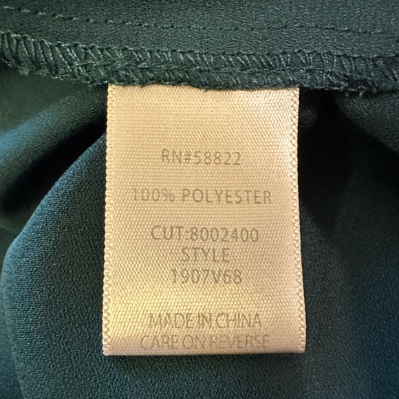 Emerald Green Polka Dot and Lace Maxi Dress by Max Studio - Picture 13 of 14